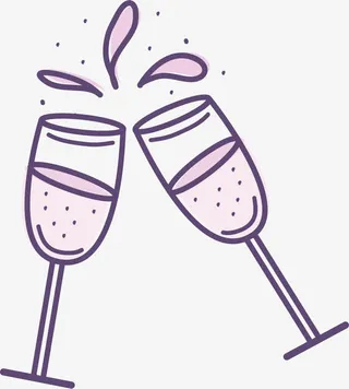 派对聚会干杯免抠