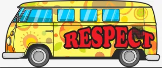 手绘黄色汽车大巴车免抠