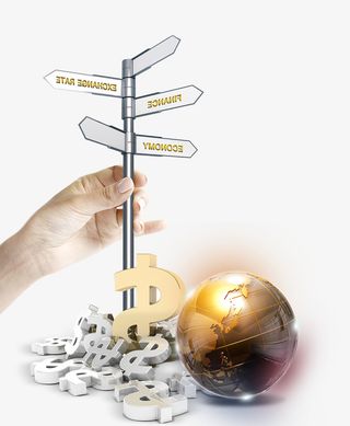 黄金时代投资理财商务插画免抠