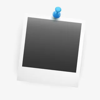 矢量拍立得相纸素材免抠