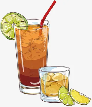 夏日饮料矢量免抠