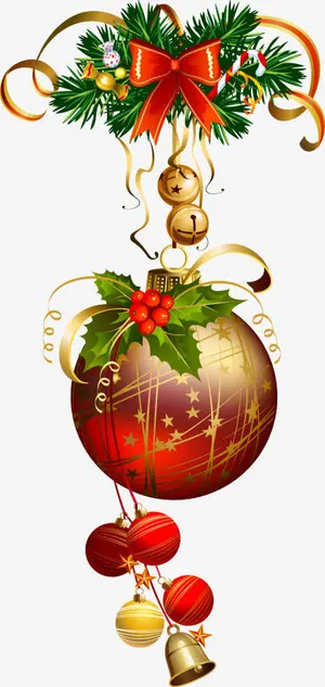 创意合成质感彩球蝴蝶结效果免抠