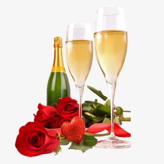 彩色唯美装饰玫瑰酒水设计图免抠