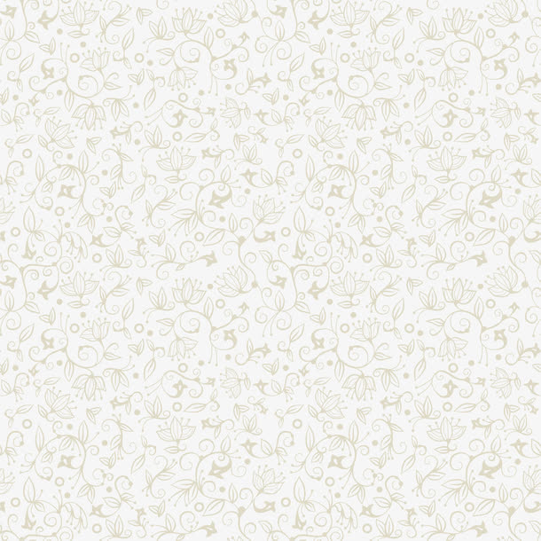 唯美黄色花纹免抠