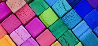 彩色几何体图片高清