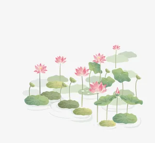 文艺清新花草花环海报设计装饰免抠