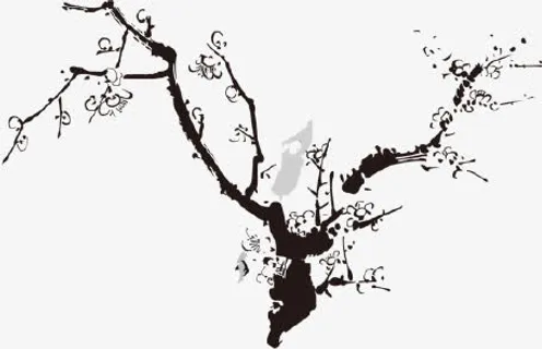 中国风梅花免抠