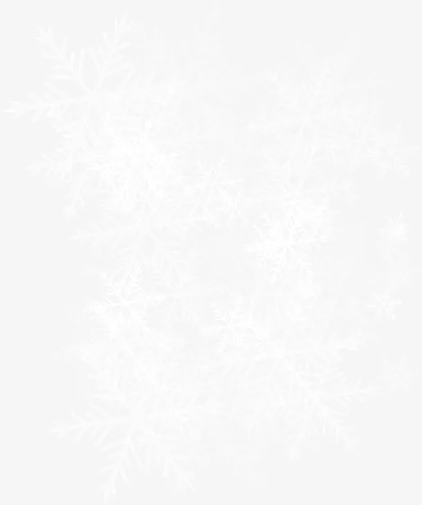 冬天密集白色雪花免抠