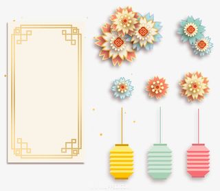 国潮中国风元素免抠