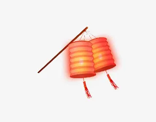 红色新年灯笼免抠