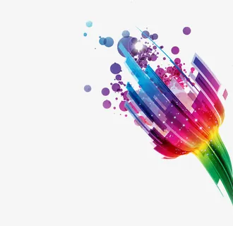 喷漆渐变元素免抠