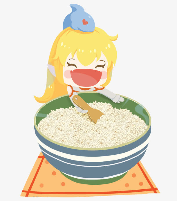吃饭的女孩免抠