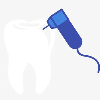 牙齿修复卡通图免抠