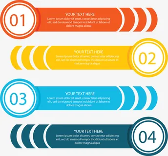 圆形标签数字序列免抠标签元素