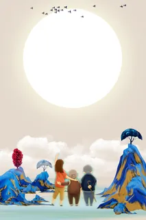 重阳节宣传海报背景素材高清