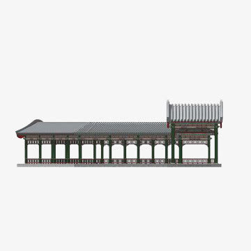 庭院木制建筑免抠