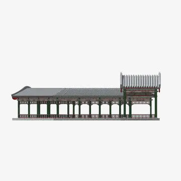 庭院木制建筑免抠