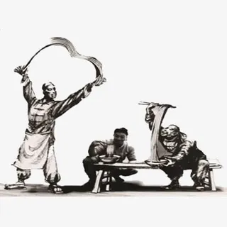 手绘小面的制作过程免抠