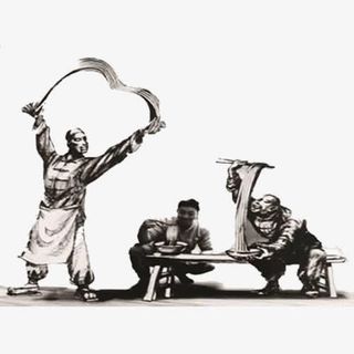 手绘小面的制作过程免抠