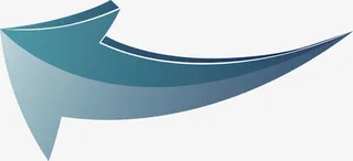 古典蓝色箭头免抠