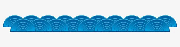 蓝色中国风祥云底纹装饰免抠