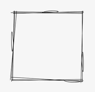 黑色线条方框免抠