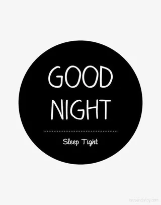 晚安英文艺术字免抠