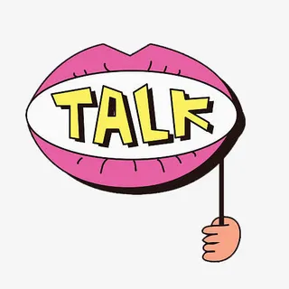 说话的嘴型图标插画免抠