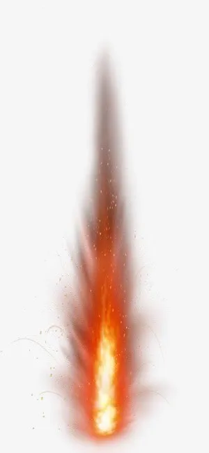 向上喷射的火焰免抠
