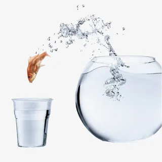 金鱼跃水免抠素材免抠