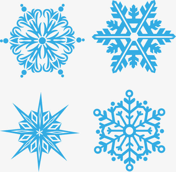 冬季促销矢量飞雪免抠