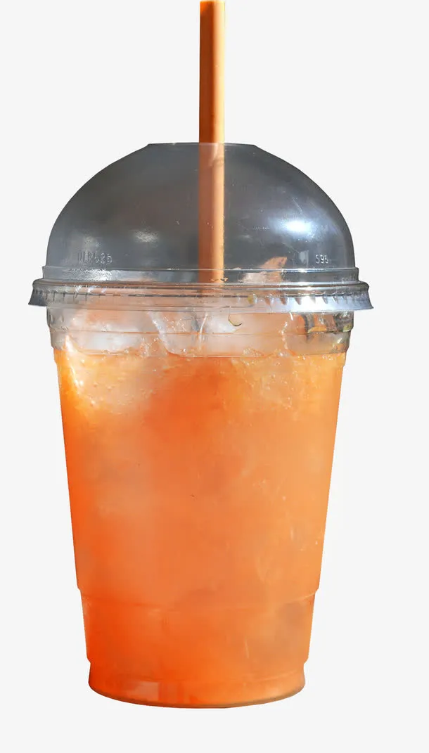 夏日海报饮品吸管免抠