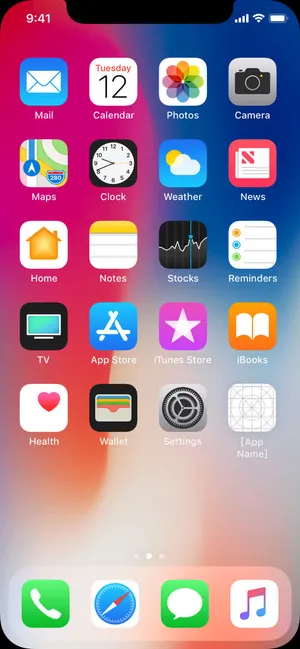 iPhone X主屏幕Icon免抠 iPhone X主屏幕Icon免抠