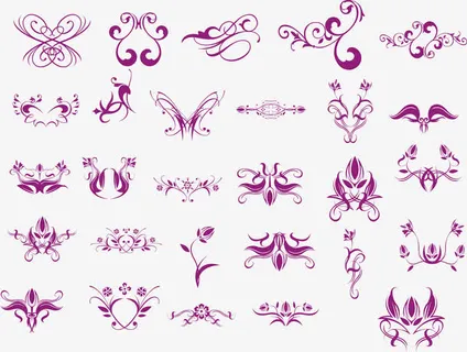 古典花边矢量免抠