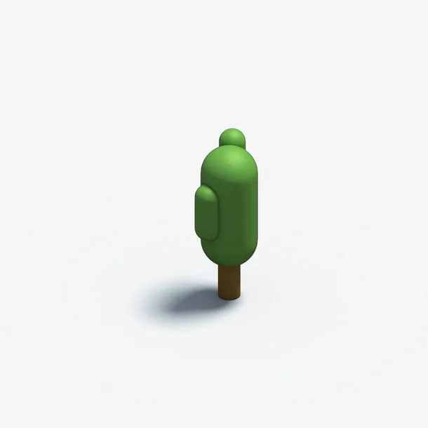 C4D树木与植物立体模型免抠