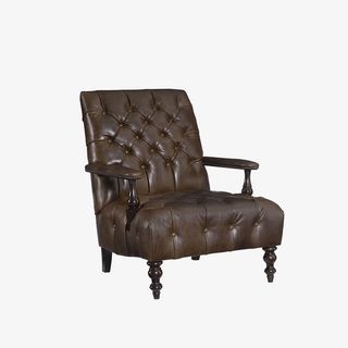 美式乡村布艺休闲椅免抠