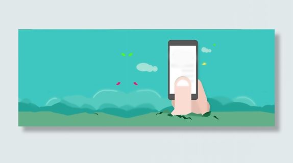 数码科技微信手机详情页海报背景高清