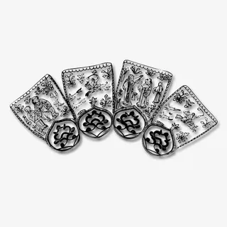 刺绣花纹  中国风 黑白色免抠