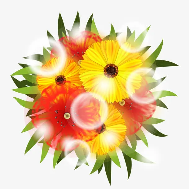矢量夏天的花免抠