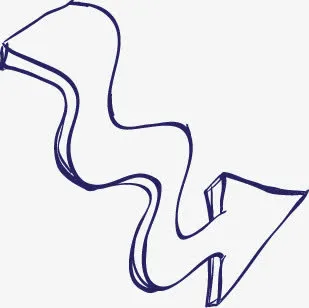 涂鸦指示箭头免抠