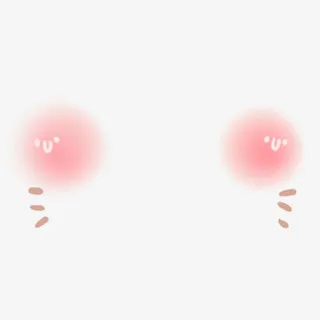 萌版脸红害羞表情免抠