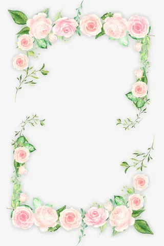 花朵边框浪漫春天素材免抠装饰边框元素