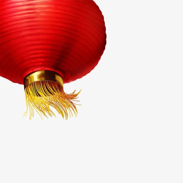 喜庆大红灯笼免抠
