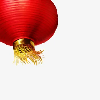 喜庆大红灯笼免抠