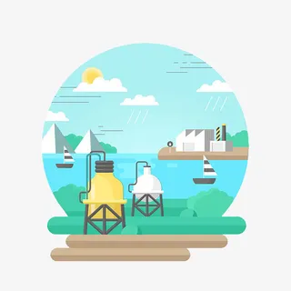 石油化工环保图标免抠