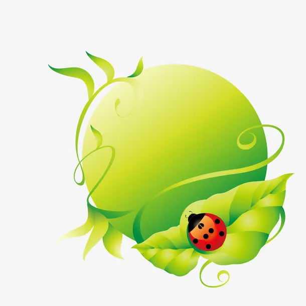 春季绿色背景矢量素材
