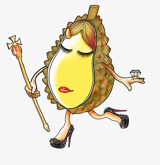 卡通榴莲小姐免抠