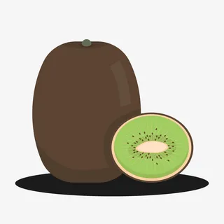 切开的猕猴桃矢量图免抠