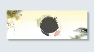 中国风背景海报