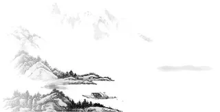 古风水墨画免抠